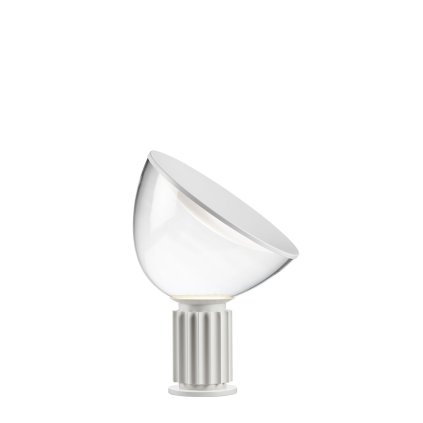 Flos Taccia small LED, designová lampa se stmívačem, 16W LED 2700K, sklo/matná bílá, výška 48,5cm