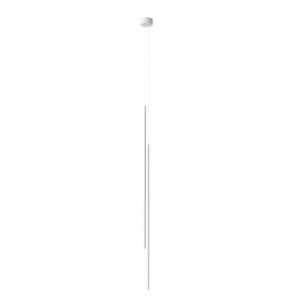 Flos My Lines, matně bílé závěsné svítidlo, 2x52W LED 2700K, délka 167cm