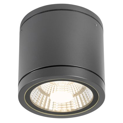 Venkovní stropní svítidlo Almeria Medium LED 23W 3000K, antracit, průměr 14,5cm, IP54