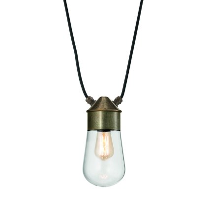 Il Fanale Drop mini, závěsné svítidlo pro systém Drop, 1xE14 max 10W, staromosaz, prům. 10cm, IP65