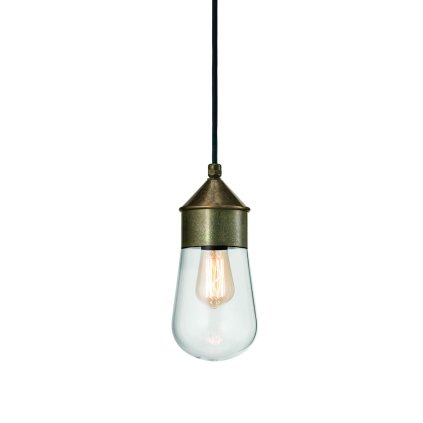 Il Fanale Drop mini, závěsné svítidlo, 1xE14 max 10W, staromosaz, prům. 10cm, IP65