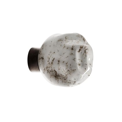 Il Fanale Stone, nástěnné svítidlo sklo/tmavá mosaz 1xE14 max 10W, průměr 14cm