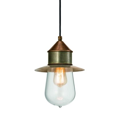 Il Fanale Drop, závěsné svítidlo, 1xE27 max 15W, staromosaz, prům. 21cm, IP55