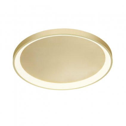 Redo Iconic, stropní svítidlo LED 50W 3000/4000K, matná zlatá, tříkrokové stmívání, průměr 58cm