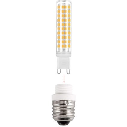 LED žárovka 7W, 1000lm, 3000K + redukce E27/G9
