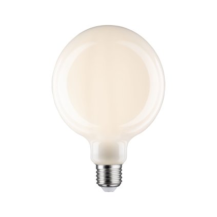 Paulmann LED Globe G125 opálová žárovka, 7W LED 2700K E27 stmívatelná, prům. 12,5cm