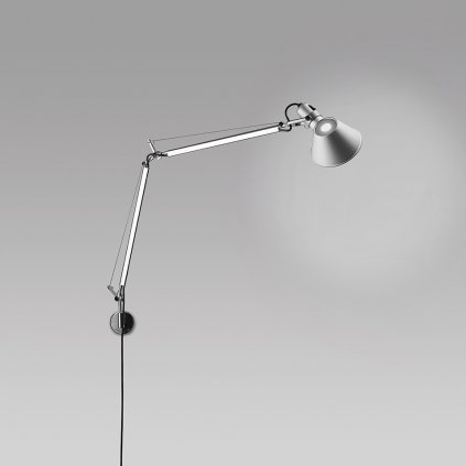 Artemide Tolomeo Parette LED TW, hliníková nástěnná lampa se stmívačem, 8W LED tunable white, 81+67cm