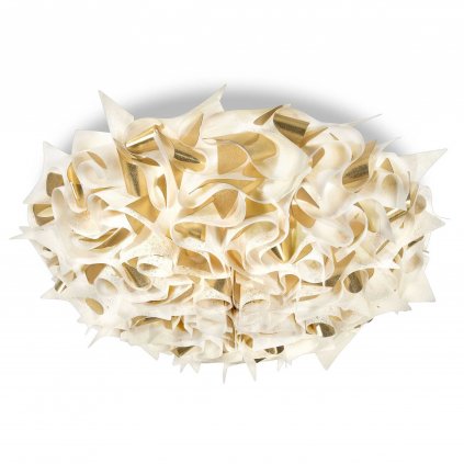 Slamp Veli Aurea Large, bílo-zlaté stropní svítidlo, 3x12W E27, prům. 78cm