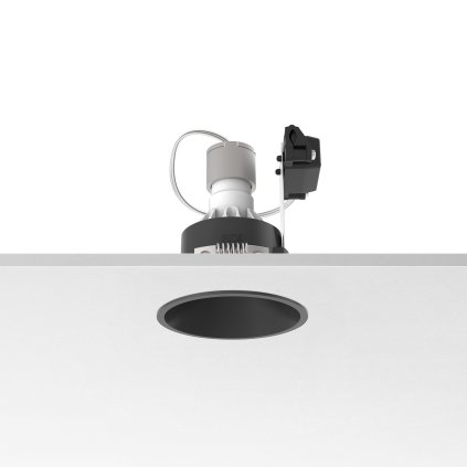 Flos Easy Kap 80 Round Fixed, černá bodovka, 1x max50W PAR16, prům. 8cm
