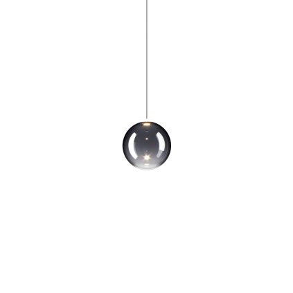 Lodes Random Solo 10, závěs z kouřového foukaného skla, 1x3W LED 2700K, prům.10cm