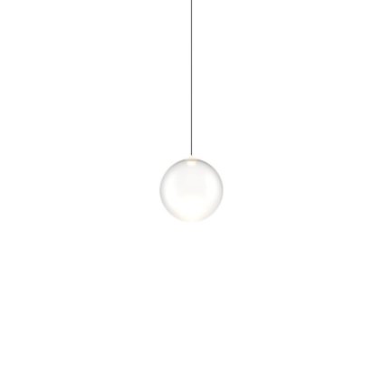 Lodes Random Solo 10, závěs z bílého foukaného skla, 1x3W LED 3000K, prům.10cm