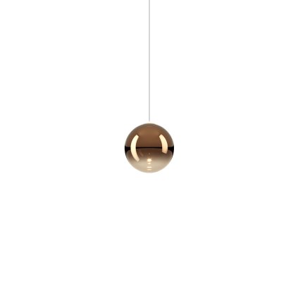 Lodes Random Solo 10, závěs z bronzového foukaného skla, 1x3W LED 3000K, prům.10cm
