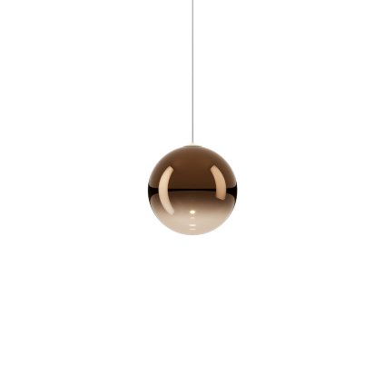 Lodes Random Solo 14, závěs z bronzového foukaného skla, 1x3W LED 3000K, prům.14cm