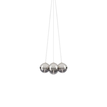 Lodes Random Cloud 7 ø23, závěsné svítidlo LED 7 x 5W 3000K, chromové sklo, průměr 62cm