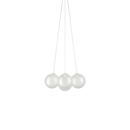 Lodes Random Cloud 7 ø28, závěsné svítidlo LED 7 x 5W 3000K, bílé sklo, průměr 76cm