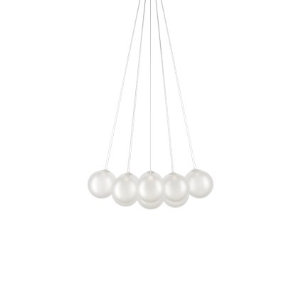 Lodes Random Cloud 14 ø23, závěsné svítidlo LED 14 x 5W 2700K, bílé sklo, rozměr 103x91cm