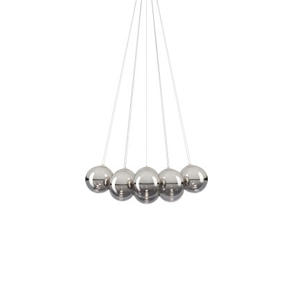 Lodes Random Cloud 14 ø23, závěsné svítidlo LED 14 x 5W 3000K, chromové sklo, rozměr 103x91cm