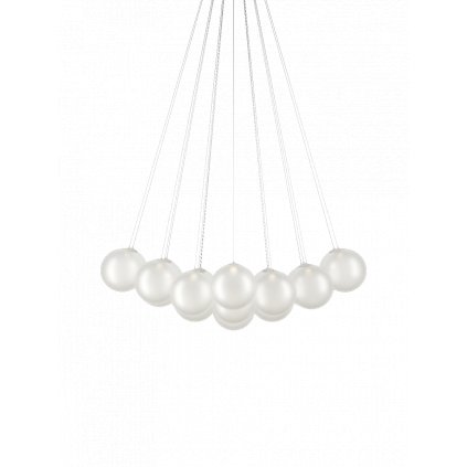 Lodes Random Cloud 23 ø23, závěsné svítidlo LED 23 x 5W 2700K, bílé sklo, rozměr 141x115cm