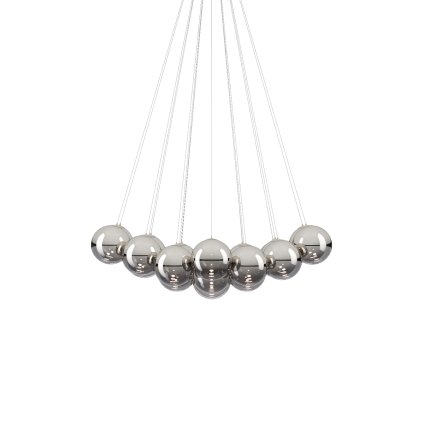 Lodes Random Cloud 23 ø23, závěsné svítidlo LED 23 x 5W 3000K, chromové sklo, rozměr 141x115cm