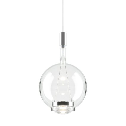 Lodes Sky-Fall Round Medium, závěsné svítidlo z křišťálového skla, 14W LED 2700K dim, průměr 22,5cm