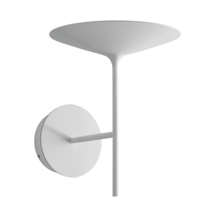 Linea Light Poe_W, moderní bílé nástěnné svítidlo LED 7W 3000K, průměr 17,5cm