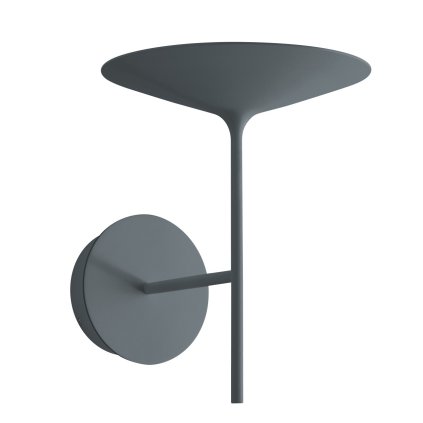 Linea Light Poe_W, moderní šedé nástěnné svítidlo LED 7W 3000K, průměr 17,5cm