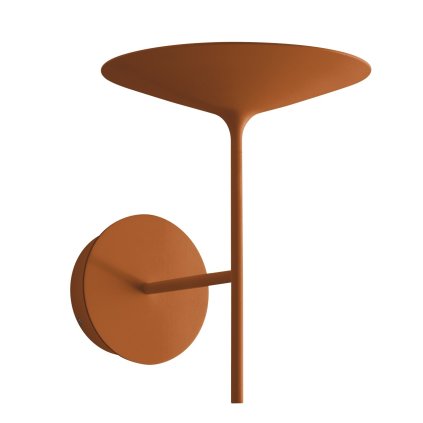 Linea Light Poe_W, moderní nástěnné svítidlo v barvě terakota LED 7W 3000K, průměr 17,5cm