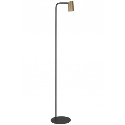 Mantra Sal, stojací lampa s otočnou hlavou 1xGU10, černá/zlatá, výška 123,5cm