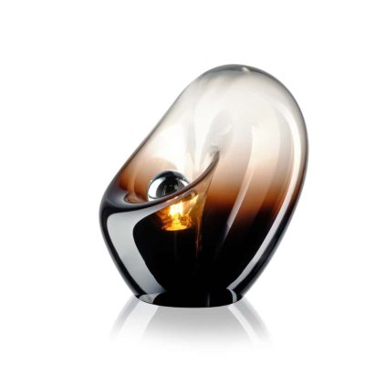 Leucos Lightbody T, stolní lampa z vínového skla se stínováním, 1x max10W LED E27, výška 28-33cm