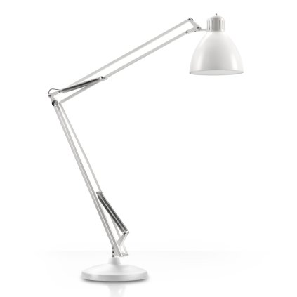 Leucos JJ Great, bílá stojací lampa se stmívačem, 1x45W LED 2700/3000K, výška 285cm