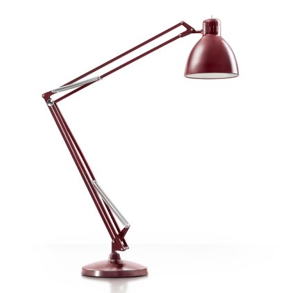 Leucos JJ Great, červená stojací lampa se stmívačem, 1x45W LED 2700/3000K, výška 285cm