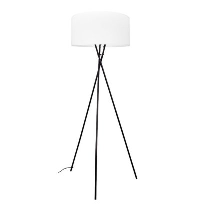Britop Hugo, stojací lampa trojnožka 1xE27 max.60W černá/celulóza, výška 154cm