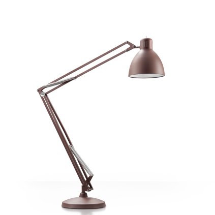 Leucos JJ Big, rezavo-hnědá stojací lampa se stmívačem, 1x45W LED 2700/3000K, výška 225cm