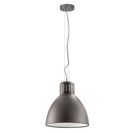 Leucos JJ Great, šedé závěsné svítidlo, 1x45W LED 2700/3000K stmívatelné, průměr 56cm