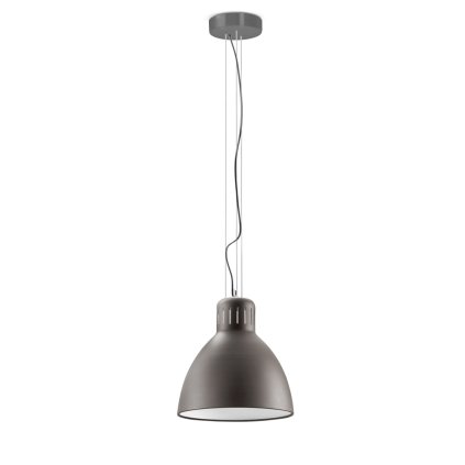Leucos JJ Big, šedé závěsné svítidlo, 1x45W LED 2700/3000K stmívatelné, průměr 41cm