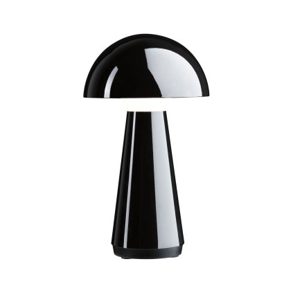 Paulmann Onzo, černá lampička na baterii, 2,6W LED 2700K dotykové ovládání, výška 28cm, IP44