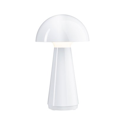 Paulmann Onzo, bílá lampička na baterii, 2,6W LED 2700K dotykové ovládání, výška 28cm, IP44