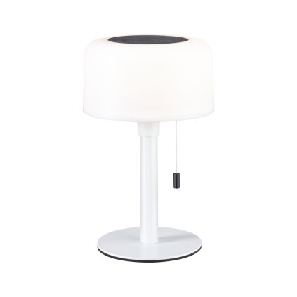 Paulmann Bartja, bílá solární lampička na baterii, 1,6W LED 2700K, výška 24cm, IP44
