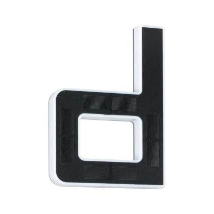 Paulmann solární domovní číslo, písmeno D s vyměnitelnou baterií LED 0,2W 3000K, výška 23cm, IP44