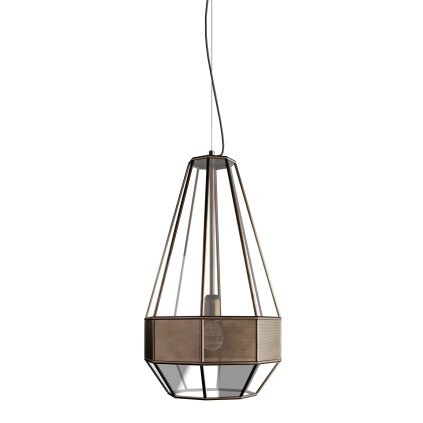 Il Fanale Massira, moderní lustr z perforovaného plechu, 1x15W E27, výška 57,5cm