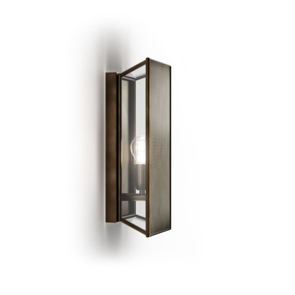 Il Fanale Massira, moderní nástěnné svítidlo z perforovaného plechu, 1x10W E14, 30x13cm