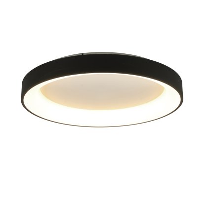 Mantra Niseko II, stropní kruhové svítidlo LED 50W, 2700-5000K, dálk. ovládání, černá, průměr 65cm