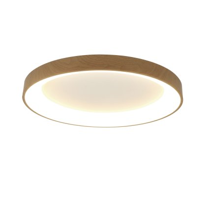 Mantra Niseko II, stropní kruhové svítidlo LED 50W, 2700-5000K, dálk. ovládání, dřevěná, průměr 65cm