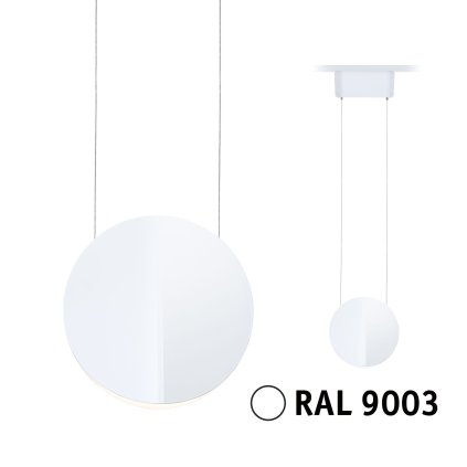 Paulmann Alejandro, závěsné svítidlo pro Urail system, 10W LED 4000K tříkrokové stmívání, signální bílá