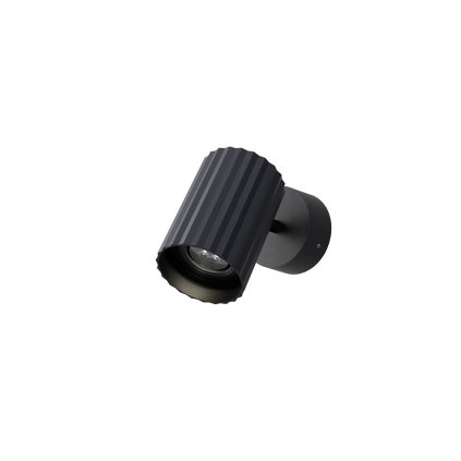 Redo Delphi, černé stropní/nástěnné nastavitelné svítidlo, 1x7W GU10, ø7cm, výška 10cm