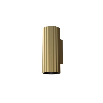 Redo Delphi, zlaté nástěnné svítidlo 2x7W GU10, ø7cm, výška 18cm