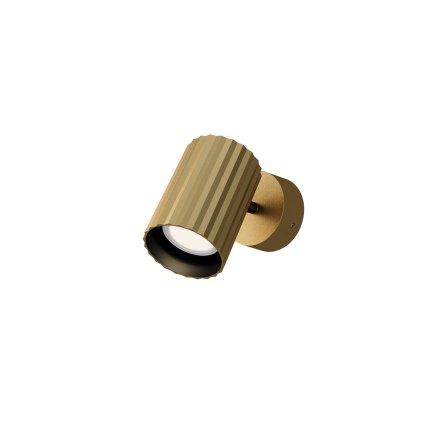 Redo Delphi, zlaté stropní/nástěnné nastavitelné svítidlo, 1x7W GU10, ø7cm, výška 10cm