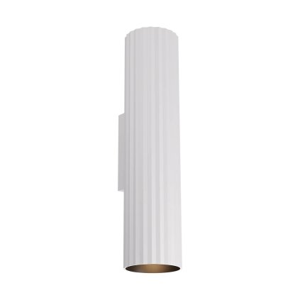 Redo Delphi, bílé nástěnné svítidlo 2x7W GU10, ø7cm, výška 25cm