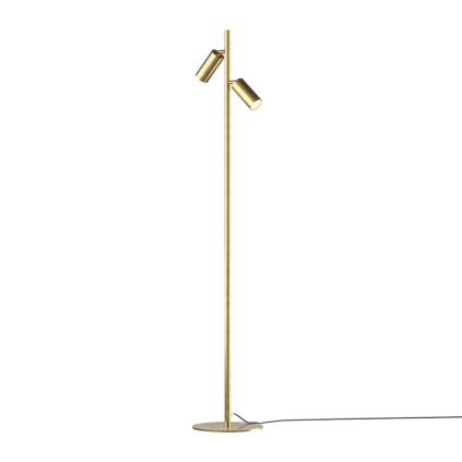 Il Fanale Girasoli, stojací lampa z přírodní mosazi, 2xGU10 max.5W, výška 164,7cm