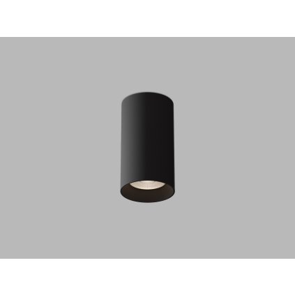 LED2 Tiny II L, černé stropní svítidlo, 8W LED 3000K DALI, prům. 7,5cm